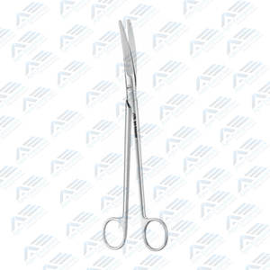 Ciseaux de dissection courbés Wertheim non stériles réutilisables de 9 pouces, 230 mm, instrument chirurgical gynécologique de qualité supérieure - Product Image 1