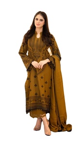 ชุดส่าหรีผ้ามัสลินสำเร็จรูป 3 ชิ้น ลายดอกไม้สดใส พร้อมกางเกงปาลาซโซ่แบบหรูหรา และผ้าคลุมไหล่ เหมาะสำหรับงานปาร์ตี้ - Product Image 2