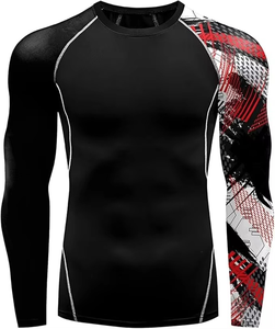 Mens Workout Compression Set Long Sleeve Shirt and <b>Pants</b> Thermal Underwear Athletic Base Layer - Product Image 4