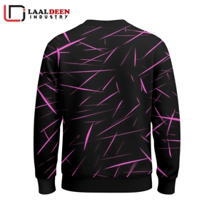 เสื้อสเวตเชิ้ตคุณภาพสูงสำหรับฤดูหนาว ไซส์ใหญ่ ลายมัดย้อม ผลิตจากโพลีเอสเตอร์และผ้าฝ้าย ขายส่ง เสื้อฟลีซผู้ชายแบบสั่งทำ - Product Image 3