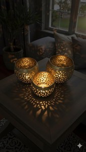 UO Brass High Quality Handmade Brass Moroccan <b>Tealight</b> <b>Holder</b> Christmas Gift Unique Lantern Handmade Coustmized Moroccan Lantern - Product Image 3