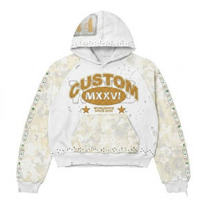 Wholesale Custom Hoodie Campus Hoodie French Terry Premium Cotton Fast Delivery Supply - Product Image 5