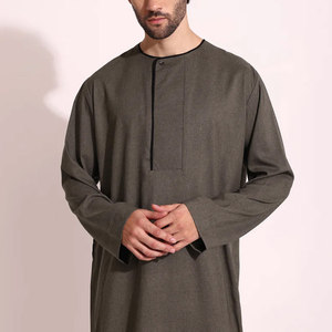 Jubbah Musulmana para Hombre de Alta Calidad, Cómoda y Transpirable, Thobe de Nuevo Diseño Más Vendido en Diferentes Colores y Tallas XXL para Adultos - Product Image 4