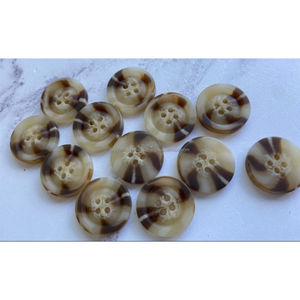 Boutons en corne de buffle noire, boutons en os de buffle, boutons en corne vierges, ensemble de boutons réels pour blazer en provenance d'Inde - Product Image 3