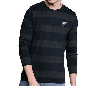 Chemise à manches longues décontractée respirante de qualité supérieure, couleur personnalisée, col rond, 100% coton, disponible en toutes tailles - Product Image 1