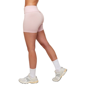 High Waist Women's Biker <b>Shorts</b> Breathable Knitted Stretch Yoga Workout <b>Tights</b> - Product Image 2