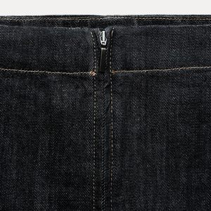 Jupe longue droite zippée pour femme, élégante et décontractée, fabrication OEM, vente en gros, fournisseur en vrac, qualité export - Product Image 3