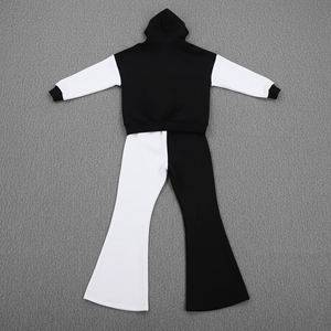 Conjunto Deportivo Holgado con Pantalones y Sudadera de Mezcla de Algodón Clásico y Cómodo, Ideal para Usar en Capas Diarias - Product Image 5