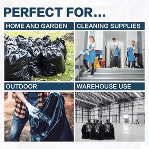ถุงขยะดำแบบหนาพิเศษ TH GB-018 ขนาด 55-60 แกลลอน 50 ใบ กลิ่นลาเวนเดอร์ สำหรับใช้ในบ้าน สำนักงาน สวน และกลางแจ้ง - Product Image 6