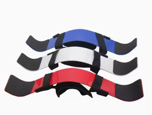 Adjustable Neoprene Arm Blaster <b>Belt</b> for Gym Training Support Strap Universal Fit <b>Red</b> Blue White Colors - Product Image 2