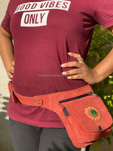 กระเป๋าคาดเอวหนังแท้ทำมือสไตล์คลาสสิกใหม่พร้อมเข็มขัดปรับได้กระเป๋าคาดสะโพกแนวเทศกาลตะวันตกที่ไม่เหมือนใคร - Product Image 3