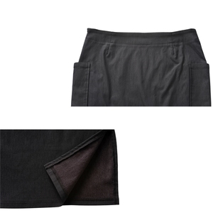 ODM Work Office <b>Pencil</b> Polyester Cotton Gray Skirts for Women - Product Image 3