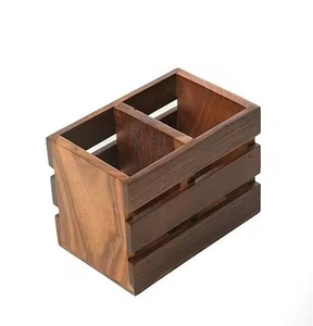 Portalápices de Madera Hecho a Mano, Organizador de Escritorio y Soporte para Marcadores y Lápices, Decoración para Mesa de Oficina en Casa - Product Image 1