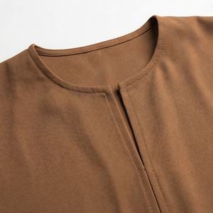 2025 OEM Kimono Abaya pour femmes musulmanes, en tissu polyester épais, doux et très extensible, col en V, manches longues, pour fêtes, Ramadan, mariages - Product Image 4