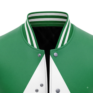 Veste universitaire personnalisée en gros, corps en laine, manches en cuir, design avec patch en chenille, tissu anti-boulochage, prix direct usine - Product Image 3