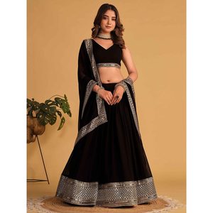BEUTIFULL NOIR COLORÉ PREMIUM LEHENGA CHOLI 6027 - Product Image 3
