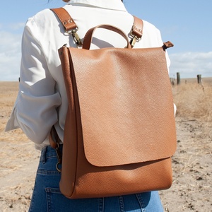 Sac à dos pour ordinateur portable en cuir véritable de qualité supérieure pour femmes avec un design tendance, toutes les couleurs, sacs à dos en cuir à la mode - Product Image 6