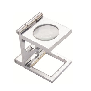 Loupe de poche pliable 10X avec compteur de fils et testeur de lin, pour bijoux, montres et réparation de téléphones mobiles - Product Image 4