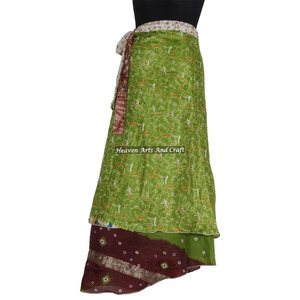 2026 Modern Style Magic <b>Wrap</b> Adult Petticoat Women Long <b>Skirt</b> Wholesale Vintage Silk Magic <b>Wrap</b> <b>Skirt</b> Cover up Wear Vintage - Product Image 5