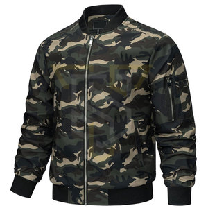Private Label <b>Camo</b> Printing <b>Men</b> Bomber Winter <b>Jacket</b> Outdoor Use Comfortable Bomber <b>Jackets</b> In Best Price - Product Image 2