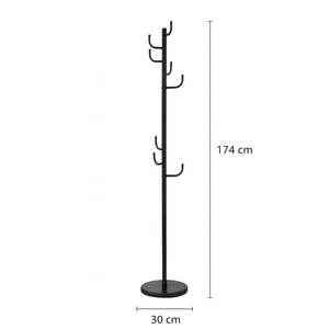 Venta al por mayor de productos de calidad elegante moderno 8-gancho de pie perchero hogar sala de estar muebles accesorio ahorro de espacio esencial - Product Image 3