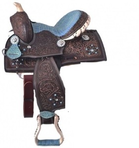 Silla de Montar Premium Estilo Rancho Occidental, Fabricada a Mano en Cuero, Equipo de Equitación, Directo de Fábrica - Product Image 1