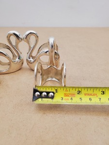 Anneau de serviette en argent style cygne pour une décoration de table de luxe, hôtel, restaurant, mariage et traiteur, élégant style de table - Product Image 5