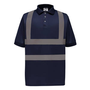 Polo de sécurité en polyester personnalisé pour hommes, haute visibilité, respirant, réfléchissant, pour l'extérieur - Product Image 6