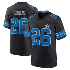 Williams #9 Blue American Football Jersey Men's V-Neck Breathable <b>Mesh</b> <b>Short</b> Sleeve Regular Fit Team Numbers Print - Product Image 5