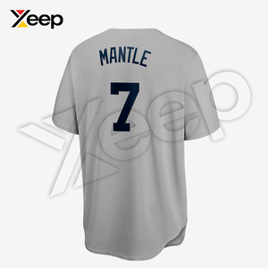 เสื้อเบสบอลผู้ชาย XEEP Customize รุ่น XC-BBU-25 ผลิตจากโพลีเอสเตอร์ พิมพ์ลายด้วยความร้อน แขนสั้น ระบายอากาศได้ดี ทรงพอดีตัวสำหรับนักกีฬา - Product Image 3