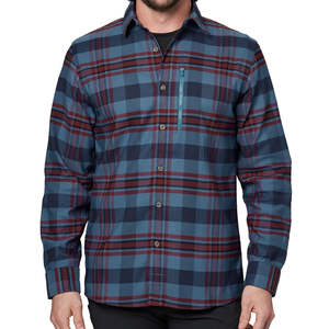 Servicio OEM, Camisa Casual de Franela para Hombre, Alta Calidad, 100% Algodón Orgánico, Moda Primavera, Transpirable, Antiencogimiento, Secado Rápido, Venta al Por Mayor - Product Image 1