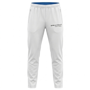 Pantalon de survêtement léger pour homme en polyester/coton avec logo personnalisé, taille élastique, poches latérales sur la jambe gauche, respirant - Product Image 1