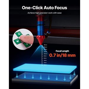 Incisore Laser CO2 130W con Sistema di Controllo Ruida, Macchina da Taglio 55x35, Refrigeratore ad Acqua, Assistenza Aria a 2 Vie, Velocità 1200 mm/s, 80W - Product Image 4