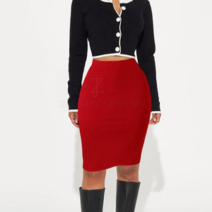 Fashionable Pencil Skirt Women Premium Fabric Tailored Fit <b>Classic</b> Office Skirt Custom Logo Free Design Support - Product Image 3