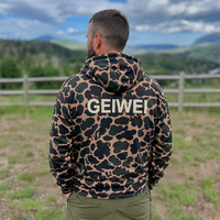 Sweat à capuche tactique lourd pour homme avec logo personnalisé, style camouflage Old School, motif de chasse, en polaire, pour garçons