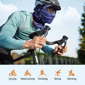Masque facial fin et respirant pour l'escalade, la descente en rappel, protection UV, couvre-tête rafraîchissant, équipement de plein air, protection sportive - Product Image 5