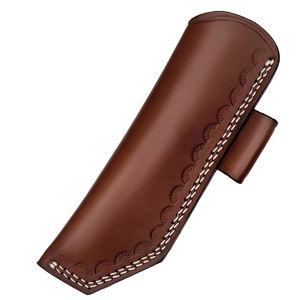 Étui à couteau en cuir artisanal pour le camping, la chasse, la pêche et les couteaux de cuisine, avec fixation robuste à la ceinture - Product Image 4