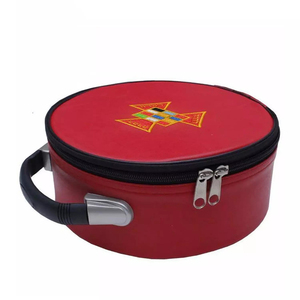 Meilleures ventes : Fez maçonnique de l'Arche Royale en similicuir rouge, de haute qualité, sur mesure, style couronne, pour insignes maçonniques - Product Image 4