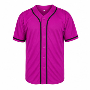 Jersey de Béisbol Clásico a Rayas Más Vendido, Jersey de Béisbol Transpirable con Botones para Equipos, Ropa de Entrenamiento - Product Image 6
