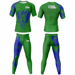 Ropa de Compresión para Hombre, Diseño Personalizado, Impresión Digital, para MMA y BJJ, Venta Directa de Fábrica, Transpirable - Product Image 1