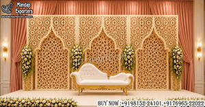Fabricante y proveedor de decoración para escenarios de recepciones reales, paneles de fondo para bodas de lujo, blancos, marroquíes, cortados con láser, para grandes eventos. - Product Image 4