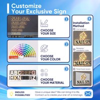 Letrero LED Personalizado para Negocios, Letreros Publicitarios LED para Exteriores, Letrero con Letras LED para Spa de Belleza, Logotipo de Pared para Gimnasio