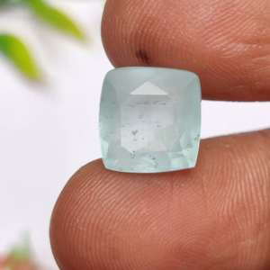 Piedra Preciosa de Aguamarina Natural con Corte Cojín, Piedra Suelta de Primera Calidad para Joyería, Excelente Grado Raro, Certificada por Terceros, Color Azul - Product Image 1