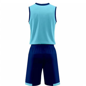 Uniforme de Voleibol Unisex Azul Ligero de Secado Rápido Ecológico, Marca Privada, 100% Poliéster, Ropa Deportiva - Product Image 2