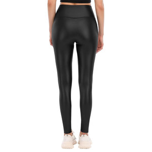 Sculpting Womens Leggings Custom Logo Yoga Pants <b>Stretch</b> Fit Breathable Fitness Wear For Workout Sessions - Product Image 3