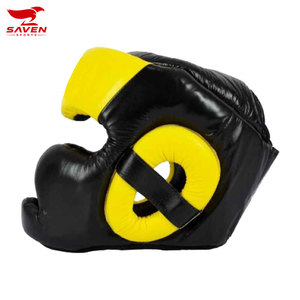 Protection de la tête, casque d'arts martiaux, casque de boxe, casque de sparring en cuir, casque d'entraînement de boxe, protections de tête pour la boxe - Product Image 3