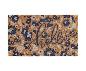 Alfombra de entrada de fibra de coco con base de PVC, antideslizante y ecológica. - Product Image 2