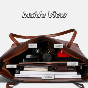 Bolso Tote de Cuero Clásico de Nuevo Estilo, Abierto por Arriba, Estilo Minimalista para Uso Diario - Product Image 4
