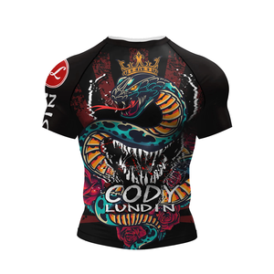 Camiseta de Compresión Sialkot MMA Transpirable UPF50+ de Secado Rápido y Ecológica de Spandex/Nylon - Product Image 2