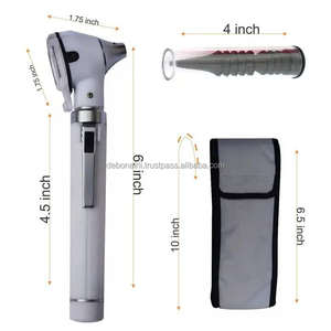 Otoscope électrique à fibre optique en acier inoxydable mini pour examen ORL, certifié CE ISO13485, service OEM ODM, fournisseur en gros - Product Image 2
